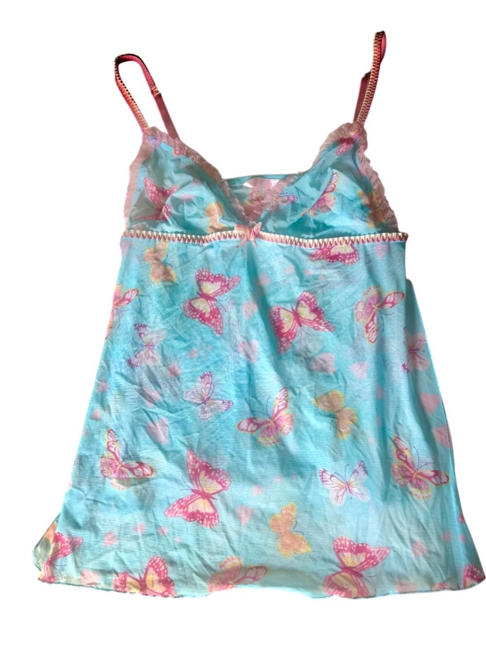 Y2K Victoria’s Secret Butterfly Babydoll Top